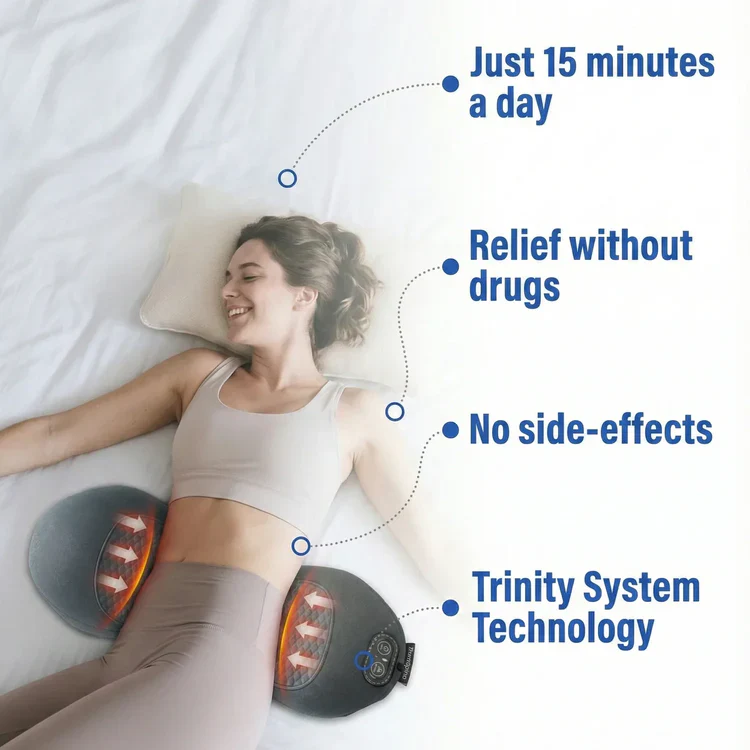 Triple Fusion Back Massager — Gentle At-Home Back Relief